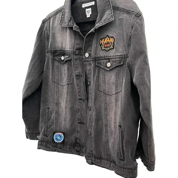 By junk food denim jacket xs def leapord - Picture 2 of 4